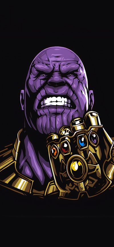 Fond d'écran iPhone Thanos Minimal 4k