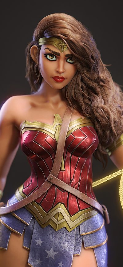 Fond d'écran iPhone Wonder Woman Artwork4k