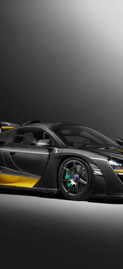 Fond d'écran iPhone McLaren MSO Senna Carbon Theme 2018