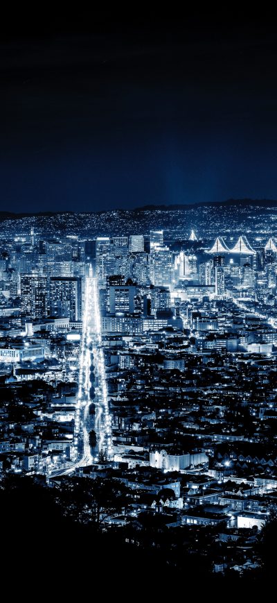 Fond d'écran iPhone San Francisco Night 8k