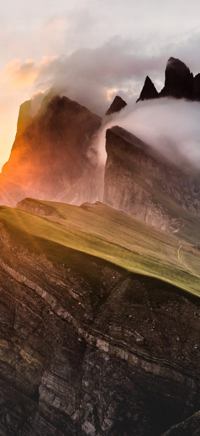 Fond d'écran iPhone Dolomites Mountain Range 5k Sony Bravia Tv Original OLED