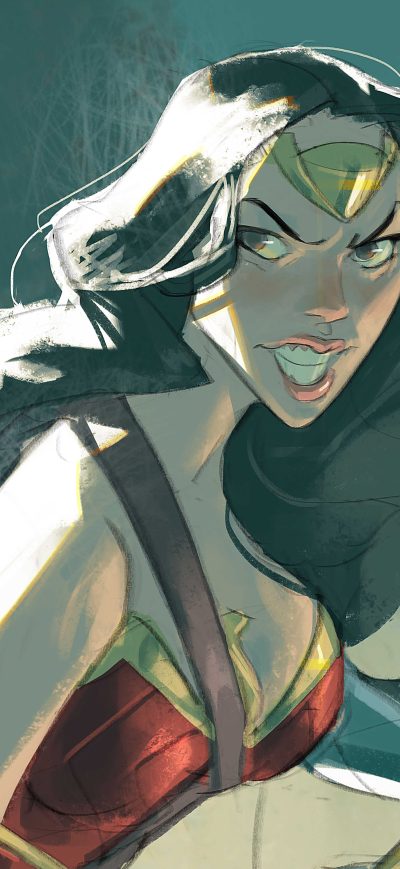 Fond d'écran iPhone Wonder Woman 5k Artwork