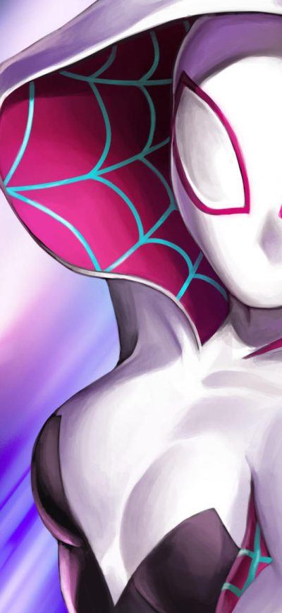 Fond d'écran Art Spider Gwen sur iPhone