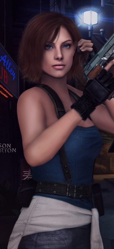 Fond d'écran Jill Valentine Resident Evil sur iPhone