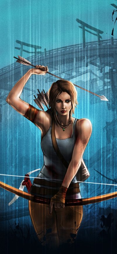 Fond d'écran iPhone Tomb Raider Lara Croft Video Game Art