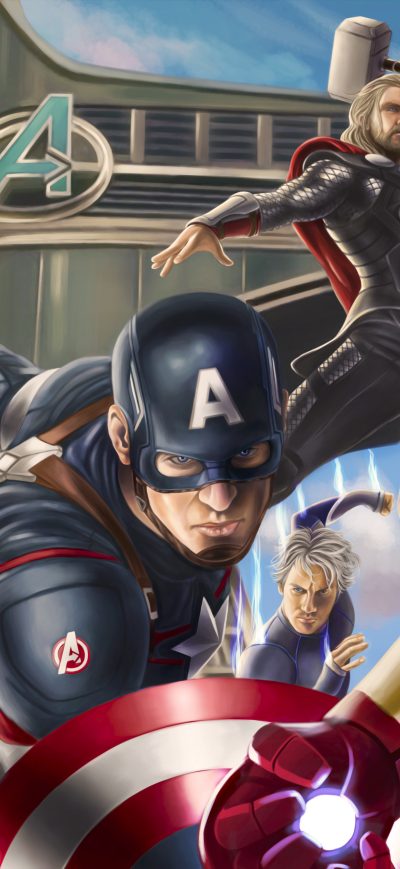 Fond d'écran iPhone Avengers Assemble Artwork