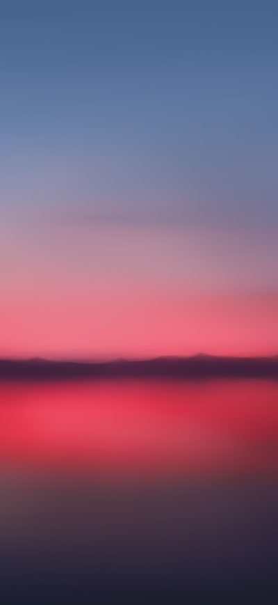 Fond d'écran iPhone Red Sunset Blur Minimalist 5k