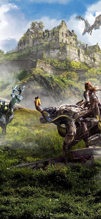 Fond d'écran iPhone 5k Horizon Zero Dawn