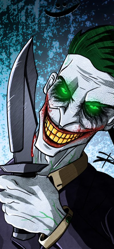 Fond d'écran Crazy Joker Art 4k sur iPhone
