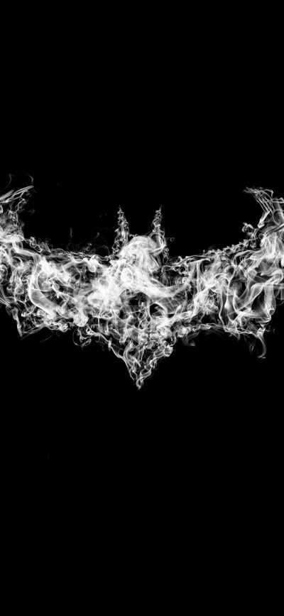 Fond d'écran iPhone Batman Logo Smoke Art