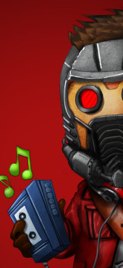 Fond d'écran iPhone Star Lord Listening Music