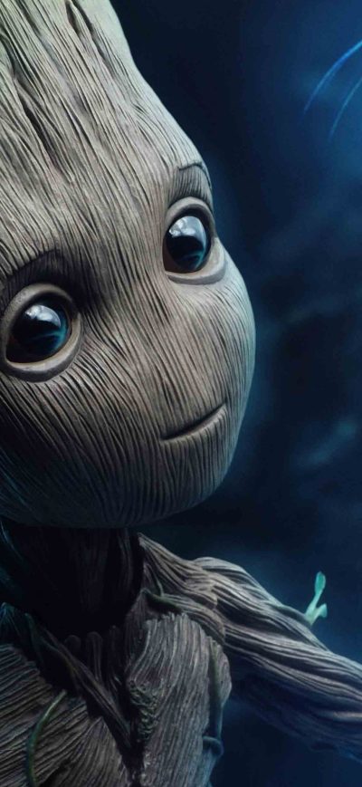 Fond d'écran iPhone Baby Groot 4k