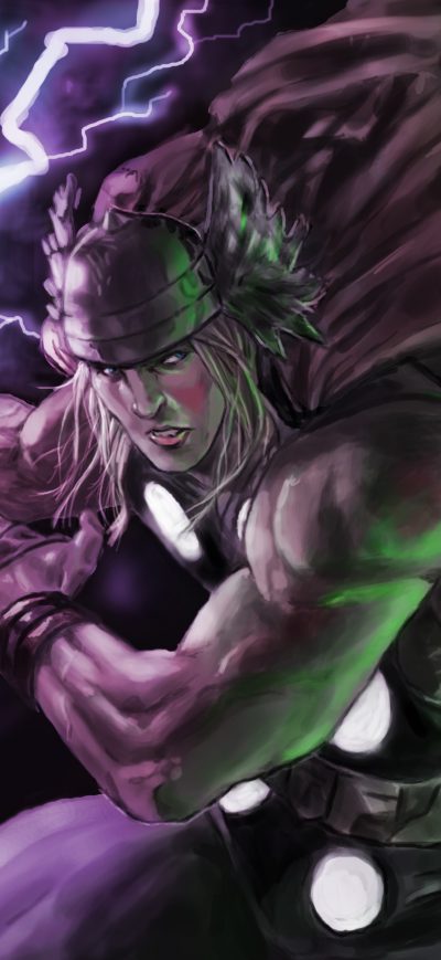 Fond d'écran iPhone Thor Artwork 4k