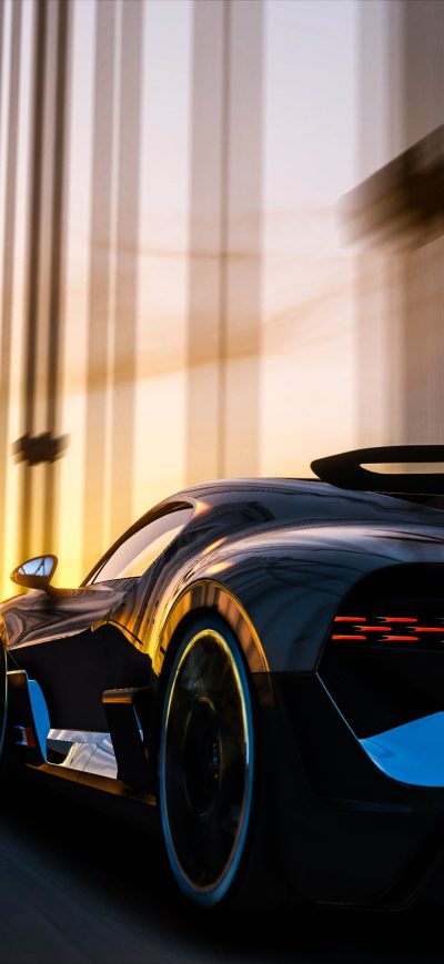 Fond d'écran iPhone Bugatti Divo Bridge 4k