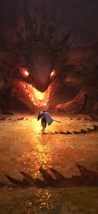 Fond d'écran iPhone Dragon Knight Fire