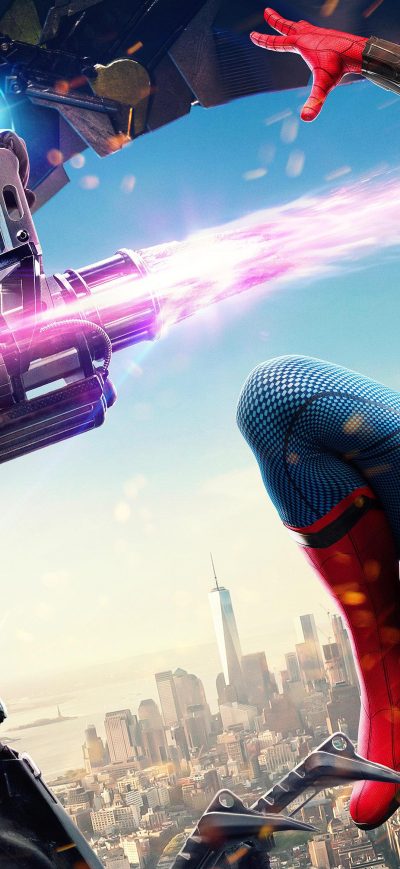 Fond d'écran iPhone Vulture And Spiderman Homecoming 4k