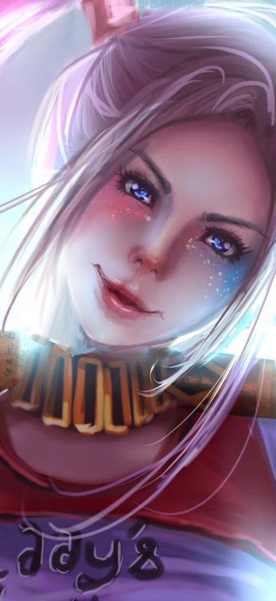 Fond d'écran iPhone Cute Harley Quinn Artwork