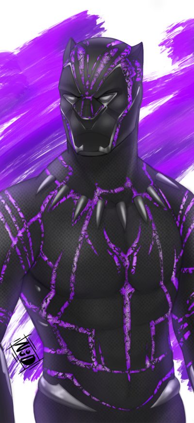 Fond d'écran iPhone Black Panther Fan Made Artwork