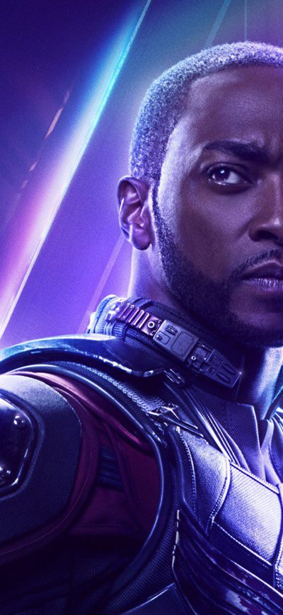 Fond d'écran iPhone Sam Wilson In Avengers Infinity War New Poster