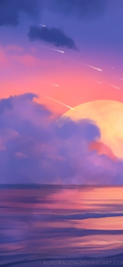 Fond d'écran iPhone Girl Lion Dreamy World Artwork
