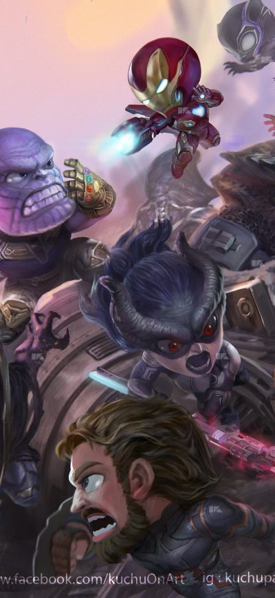 Fond d'écran iPhone Chibi Avengers Infinity War