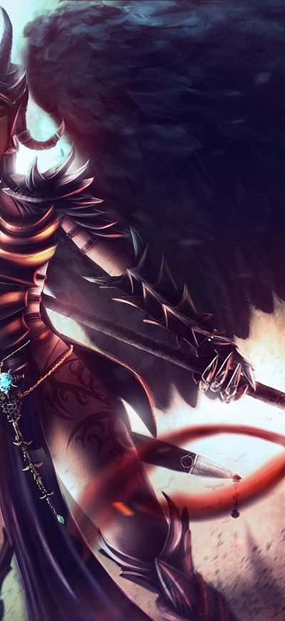 Fond d'écran iPhone Fantasy Sword Warrior