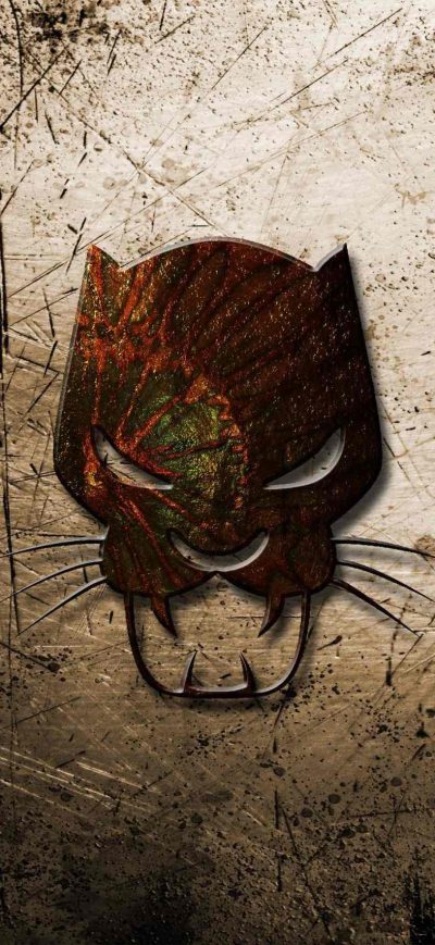 Fond d'écran iPhone Black Panther Logo