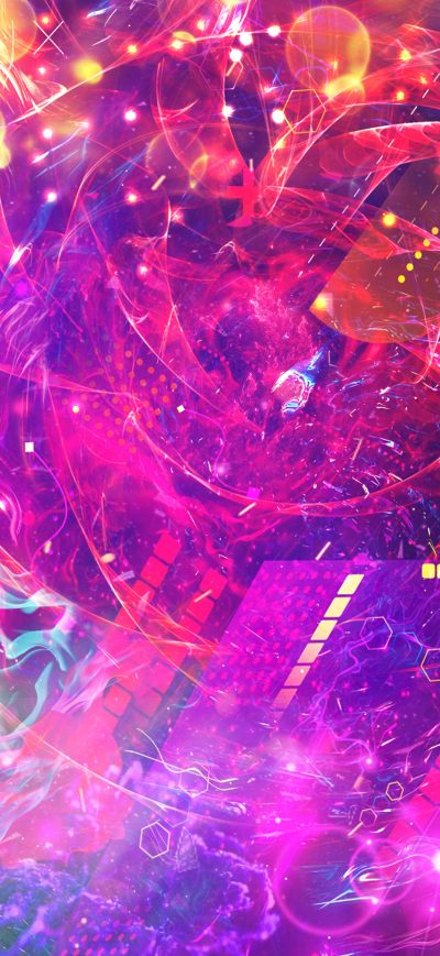 Fond d'écran iPhone Neo Space Pattern Squares Abstract 5k