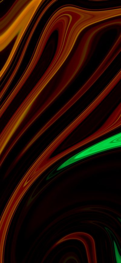 Fond d'écran iPhone Orange Green Float 4k
