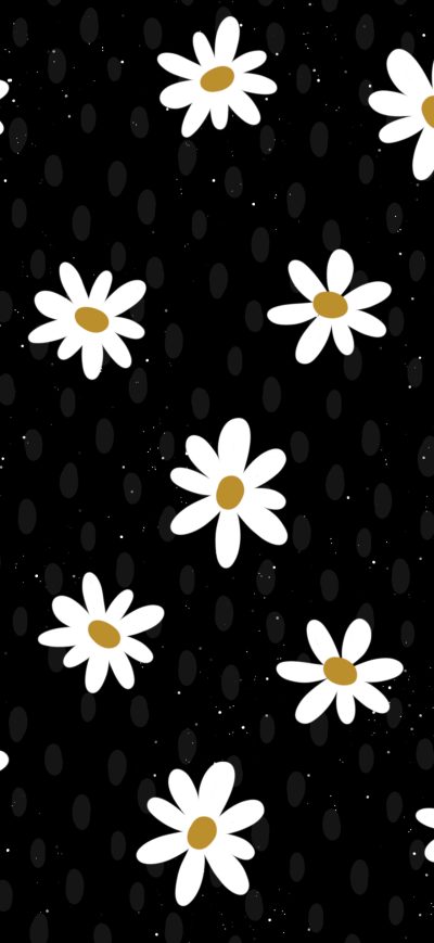 Fond d'écran iPhone Daisy Flower Pattern Abstract 4k