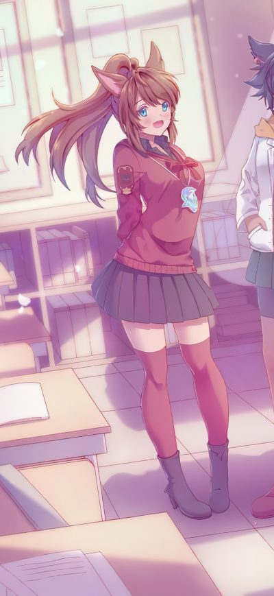 Fond d'écran iPhone Classroom Anime 4k