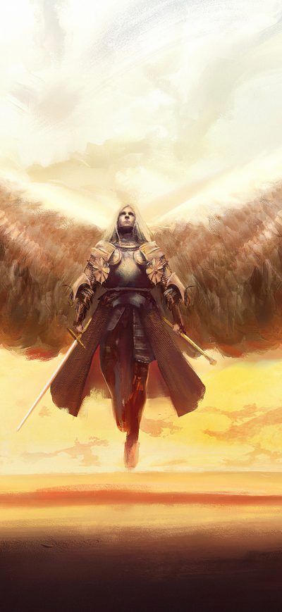 Fond d'écran iPhone Man With Wings 4k