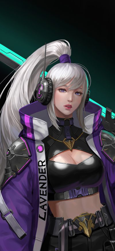 Fond d'écran iPhone White Hair Asian With Sword