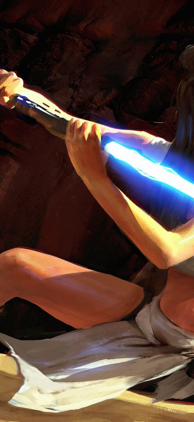Fond d'écran iPhone Light Saber Girl