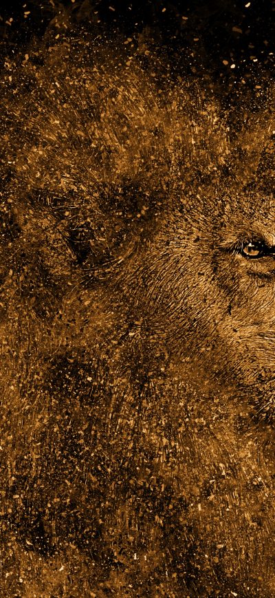 Fond d'écran iPhone Lion Art 4k