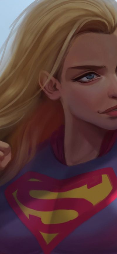 Fond d'écran iPhone Cute Supergirl Artwork