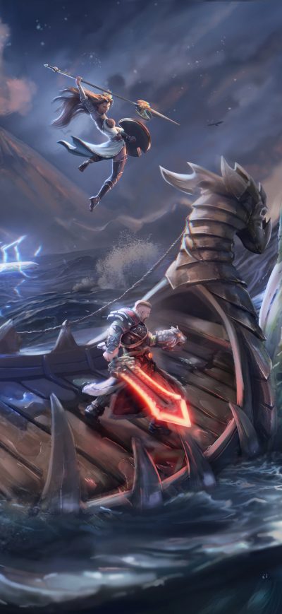 Fond d'écran iPhone Smite Adventure 8k