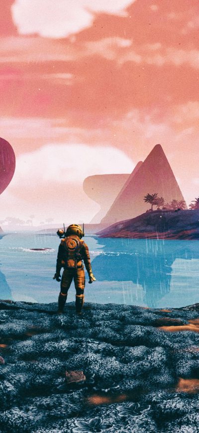 Fond d'écran iPhone No Mans Sky 8k