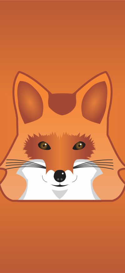 Fond d'écran Fox Minimalist 5k sur iPhone