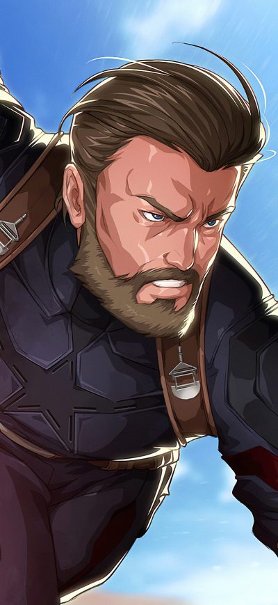 Fond d'écran iPhone Beard Captain America