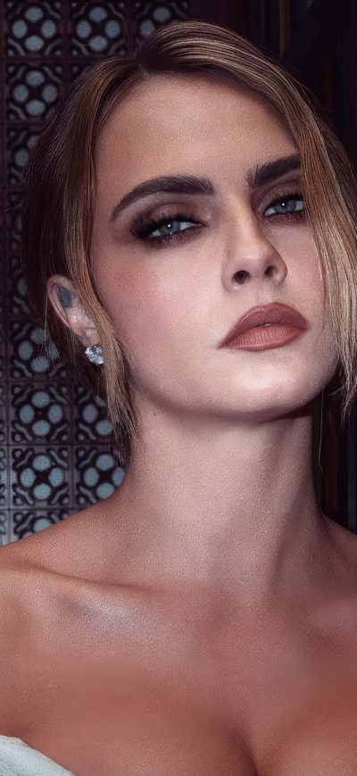 Fond d'écran iPhone Cara Delevingne Vanity Fair Oscar Party Photoshoot 4k
