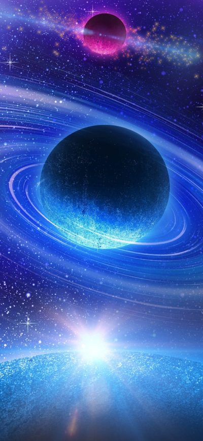 Fond d'écran iPhone Solar System Colorful Digital Art 4k