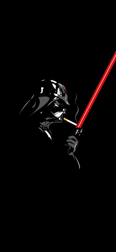 Fond d'écran iPhone Darth Vader Minimalism 4k