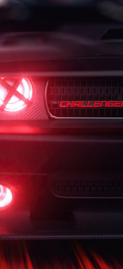 Fond d'écran iPhone Dodge Challenger Angel Headlights 4k