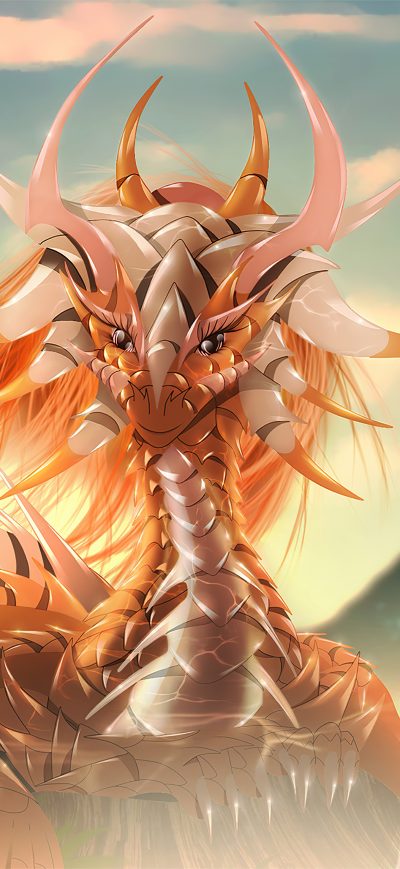 Fond d'écran iPhone Cute Dragon Art 4k
