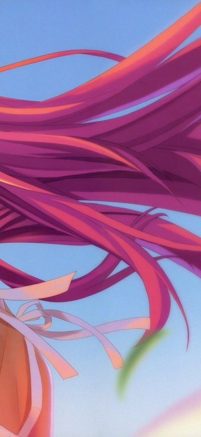 Fond d'écran iPhone Anime Girl Pink Hairs In Air