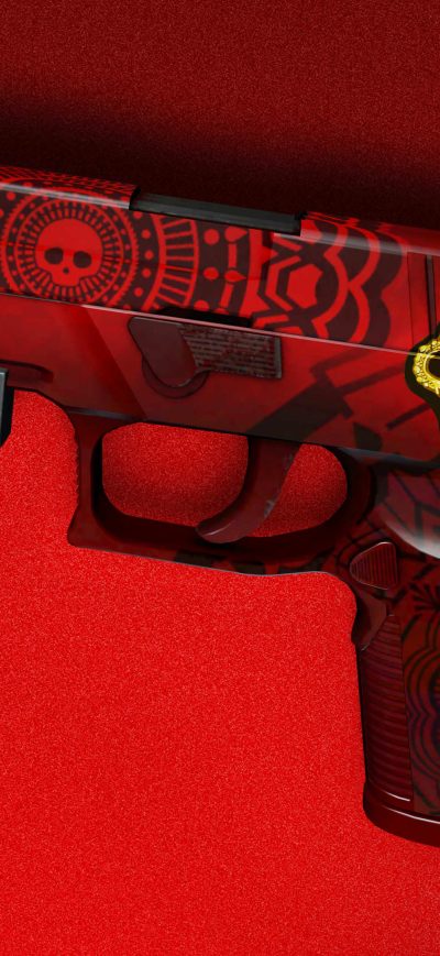 Fond d'écran iPhone Skull Gun 4k