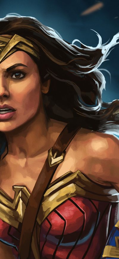 Fond d'écran iPhone Wonder Woman Illustration