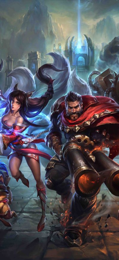 Fond d'écran iPhone League Of Legends Key Art 5k