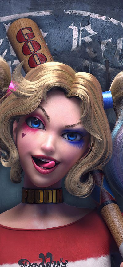 Fond d'écran Harley Quinn4k New sur iPhone